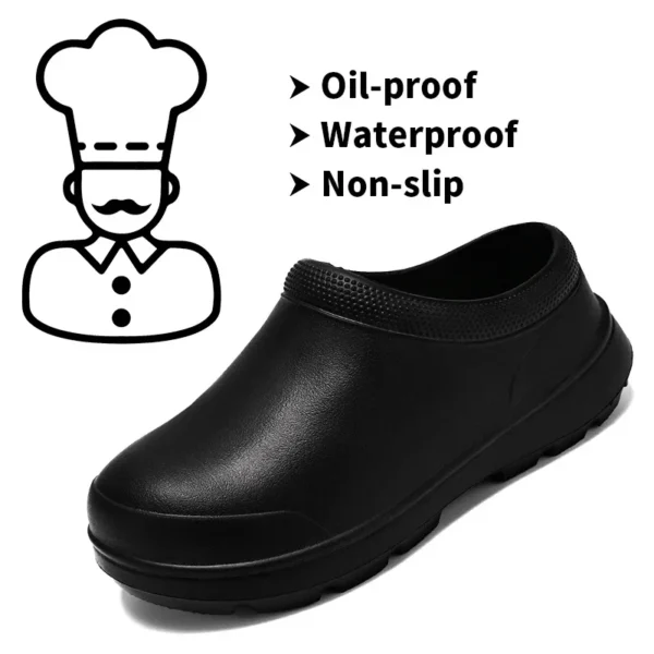 Non Slip Kitchen Shoes: Waterproof Chef Clogs for Work and Comfort - Image 5