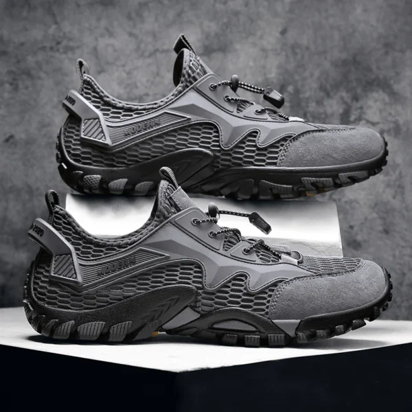 Non Slip Shoes For Men Breathable Mesh Casual Lightweight Sneakers - Image 5