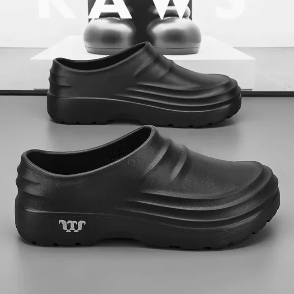 Non Slip Kitchen Shoes Casual Trendy Work Slippers - Image 3