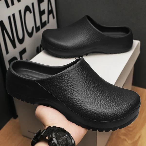 Non Slip Kitchen Shoes: Men's Chef Slippers - Image 4