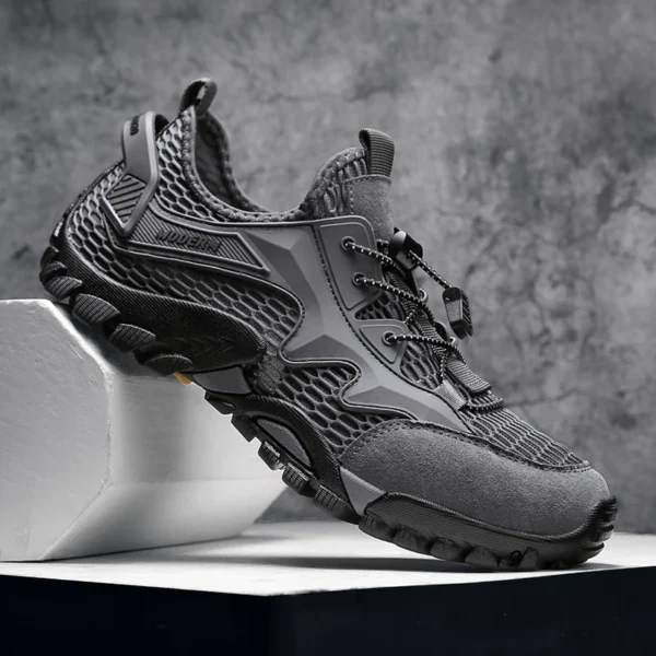 Non Slip Shoes For Men Breathable Mesh Casual Lightweight Sneakers - Image 4