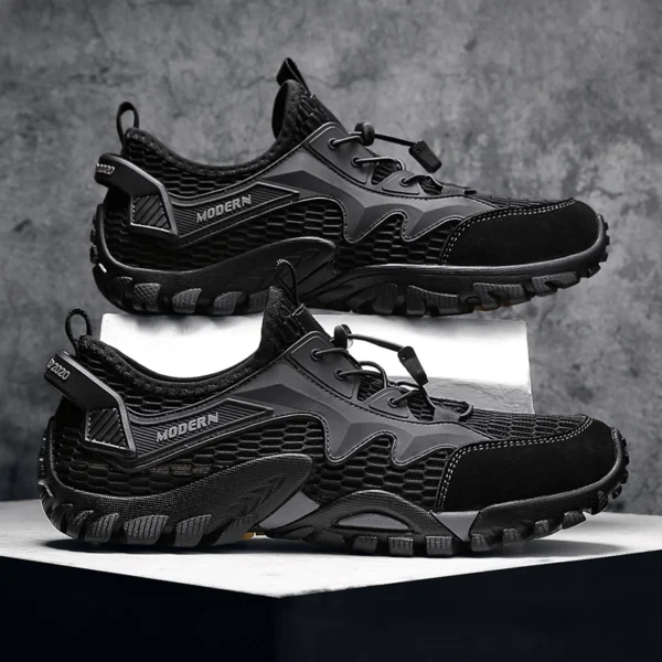 Non Slip Shoes For Men Breathable Mesh Casual Lightweight Sneakers - Image 2