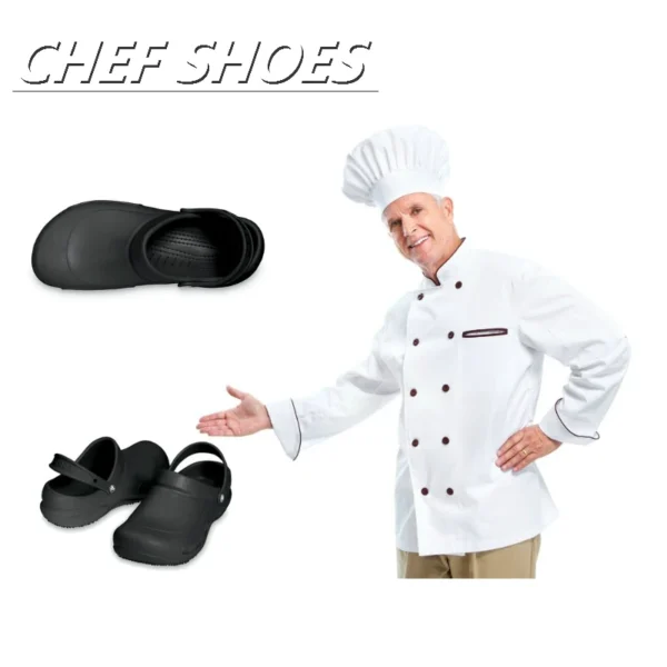 Non Slip Kitchen Shoes: Waterproof Chef Clogs. - Image 2