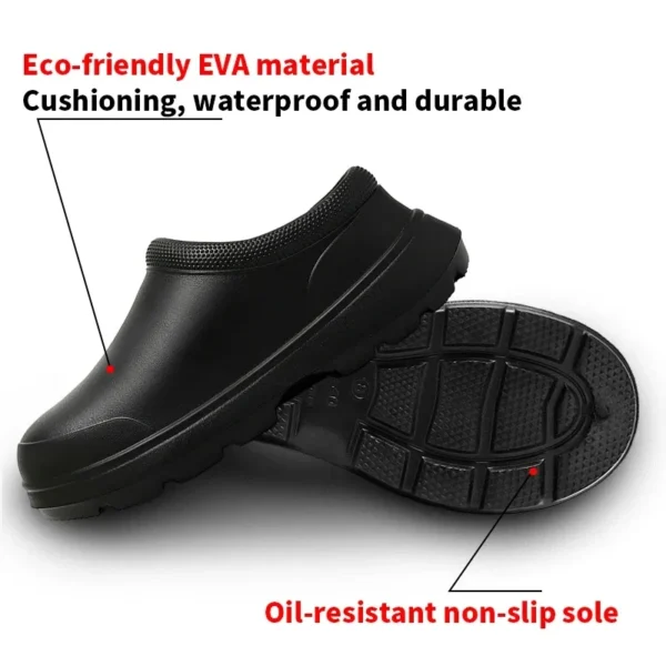 Non Slip Kitchen Shoes: Waterproof Chef Clogs for Work and Comfort - Image 4
