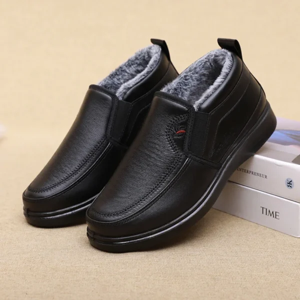 Non Slip Shoes For Old People Waterproof Warm Cotton Casual Boots - Image 5